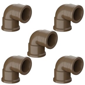 kit 5 joelhos tigre soldavel 90o 50mm