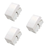 kit 3 interruptor simples schneider prime brilhante branco