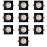 kit 10 spot led embutir quadrado 5w 4000k 400lm bivolt opus 9351