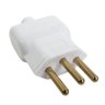 Pino Macho 2P+T 10A 250V Branco