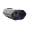 pino femea 2p t 10a 250v preto frente