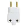 pino macho 2p 20a 250v branco cima