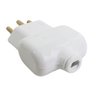 pino macho 2p t 10a 250v branco lado