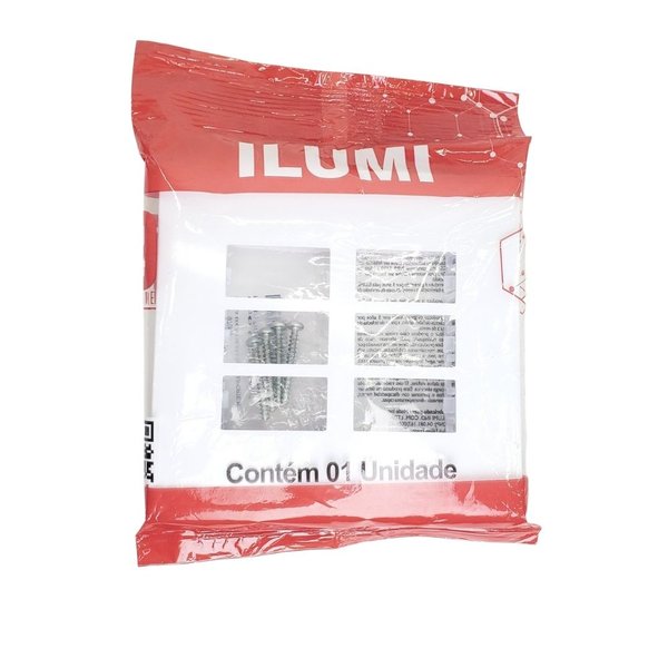 02 placa 4x4 3 3 posto com suporte 97090 ilumi