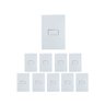 Kit 10 Conjunto Interruptor Simples Ilumi Branco 10A