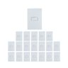 Kit 20 Conjunto Interruptor Simples Ilumi Branco 10A