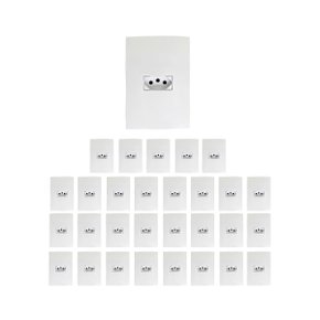 kit 30 conjuntos 1 tomada ilumi i9 branco 2p t 10a