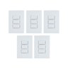 kit 5 conjunto interruptor triplo simples 10a ilumi