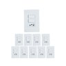 kit 10 conjunto 2 interruptor simples tomada 10a ilumi