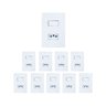 kit 10 conjunto interruptor simples tomada 10a ilumi