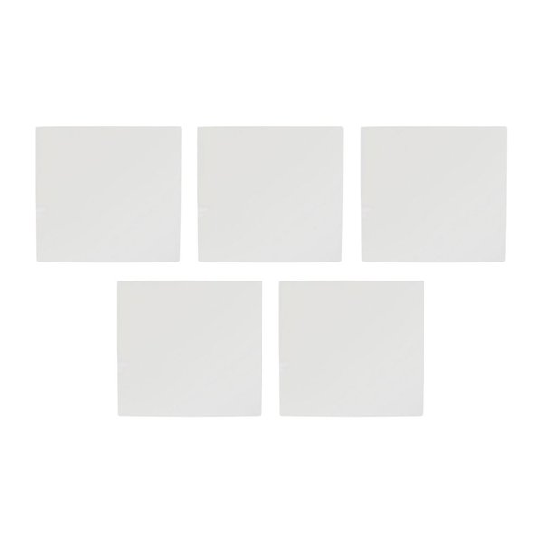 kit 5 placa 4x4 cega com suporte branco ilumi i9