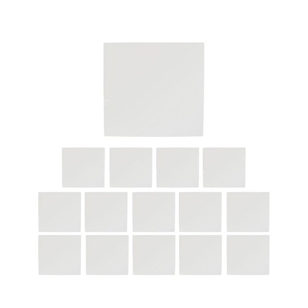 kit 15 placa 4x4 cega com suporte branco ilumi i9