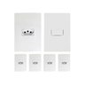 kit 5 conjunto tomada 1 conjunto interruptor 10a ilumi