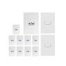 kit 10 conjunto tomada 2 conjunto interruptor 10a ilumi