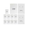 kit 10 tomada 2 conjunto interruptor c tomada 10a ilumi