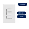 conjunto 3 interruptores simples 10a 3 unid