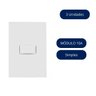 conjunto interruptor simples 10a 3 unid