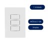 conjunto 3 interruptores simples 10a 1 unid