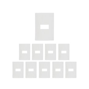 kit 10 placa 4x2 1 posto com suporte ilumi i9