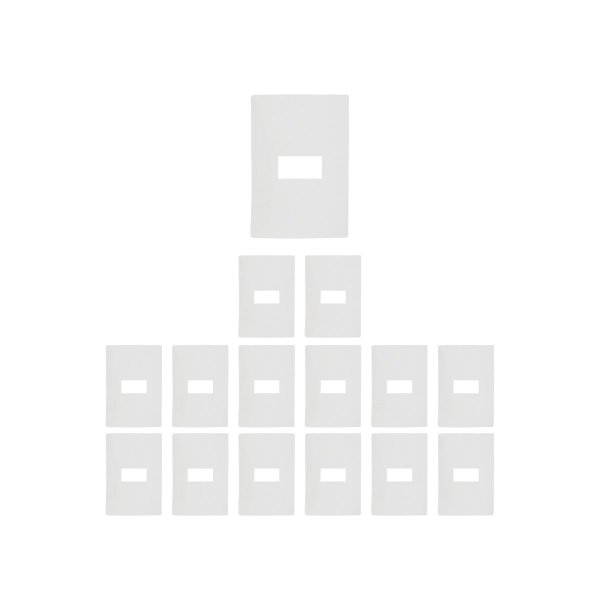 kit 15 placa 4x2 1 posto com suporte ilumi i9