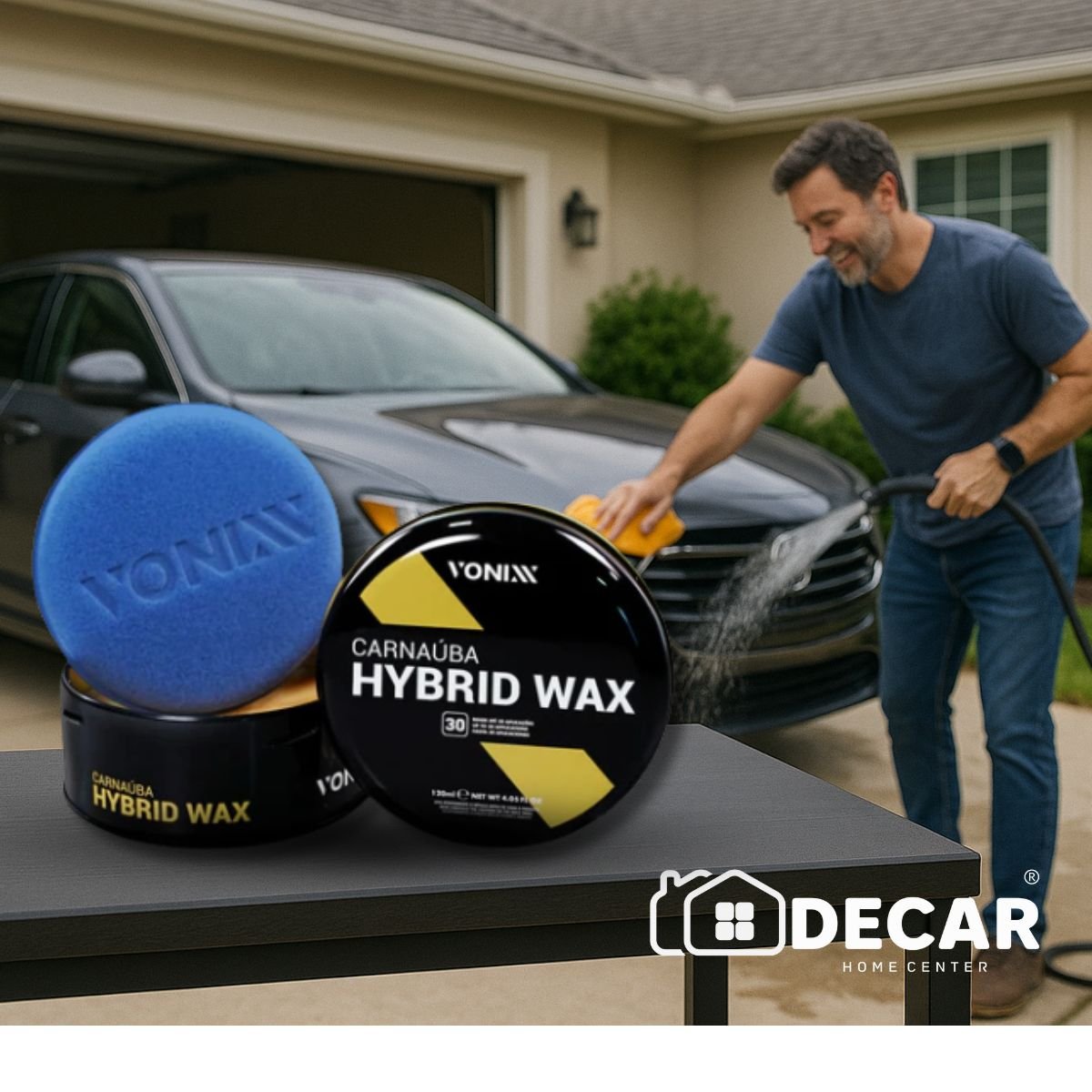 Cera Carnaúba Hybrid Wax 120ml Vonixx – Brilho Intenso e Proteção