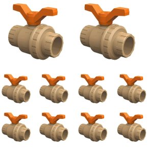 kit 10 registro esfera soldavel 25mml tigre