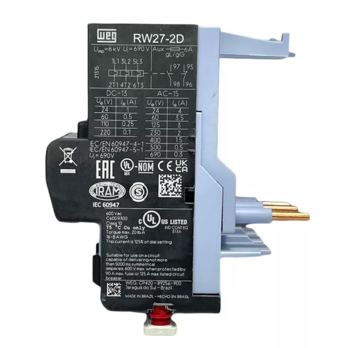Rele Sobrecarga AZ RW27-2D3-U032: Proteção eficiente e confiável