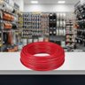 cabo flexivel 10 0mm 750v rolo com 100 metros vermelho ambientado