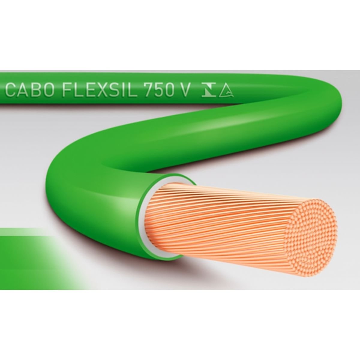 Cabo Flexivel | 10.0mm 750v | Rolo Com 100 Metros | Verde | Aterramento ...