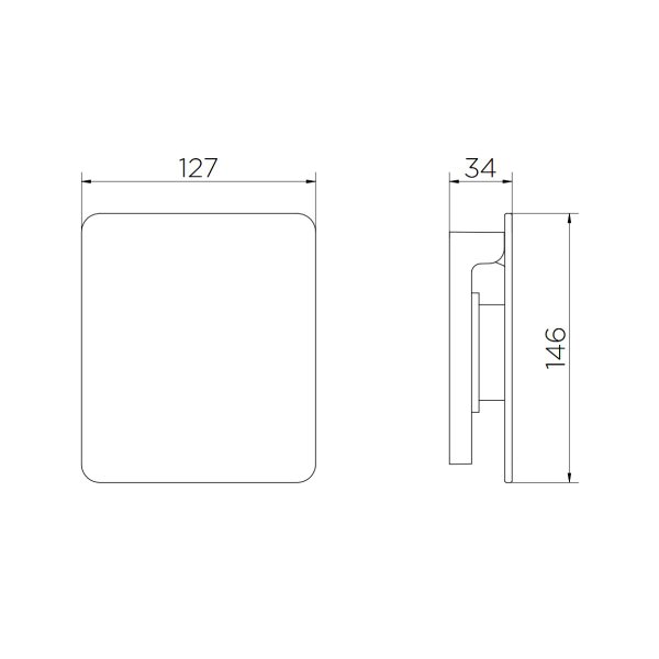 acabamento para valvula de descarga cobre polido docol flat medidas
