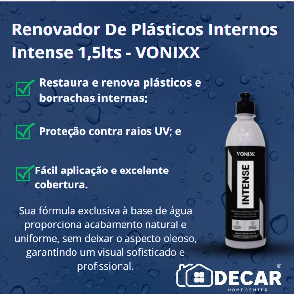 renovador de plasticos internos intense 1 5lts vonixx3
