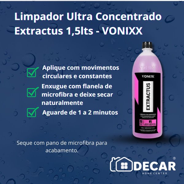 limpador ultra concentrado extractus 1 5lts vonixx3
