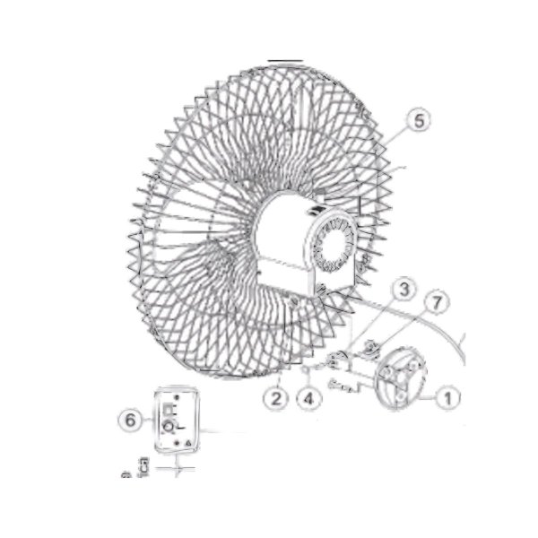 ventilador oscilante parede 60cm bivolt venti delta desenho