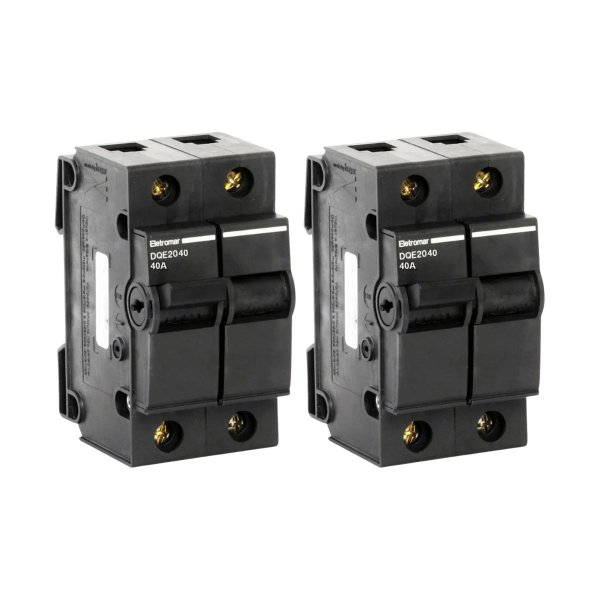 Kit 2 Disjuntor Bipolar 40a  Eletromar