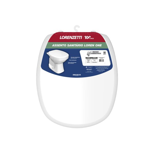 assento sanitario loren one branco polipropileno lorenzetti capa