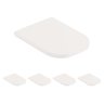 kit 5 assento sanitario soft close elite branco celite