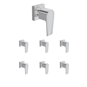 kit 7 acabamento p registro de pressao 1 2 e 3 4 level deca