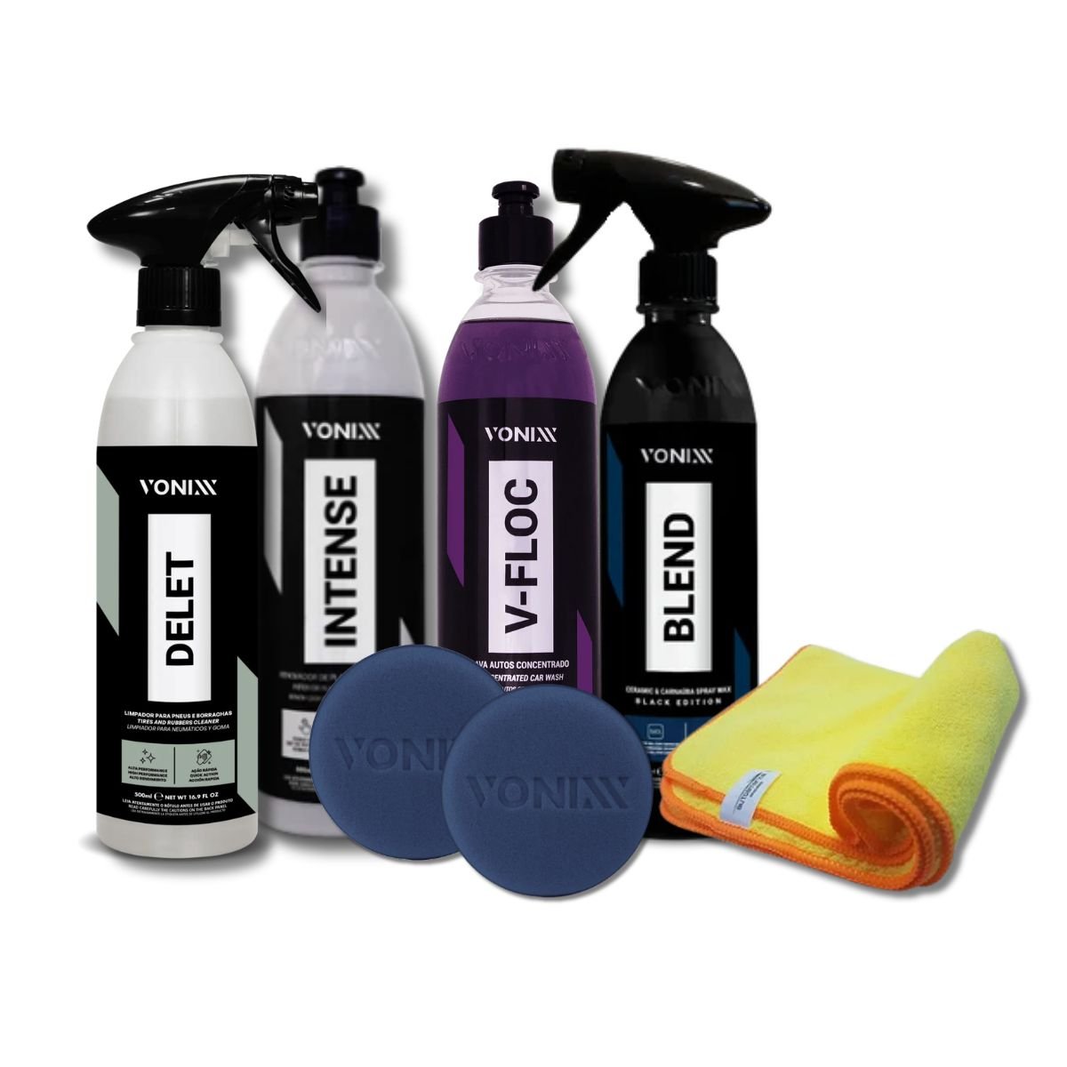 Kit Vonixx 6 Itens Pneus Plasticos Cera E Limpeza | Decar