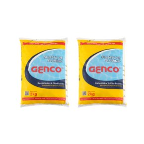 kit 2 sulfato de aluminio decantador clarificante 2kg genco