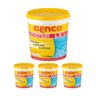 kit 4 granulado 2 5kg multipla acao 3 em 1 para piscina genco