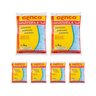 kit 6 multipla acao 3 em 1 granulado limpeza agua piscina 1l genco