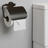 01 porta papel higienico papeleira villa reale black matte