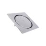 02 ralo click inteligente quadrado para banheiro 10x10 aco inox