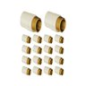 kit 18 conector macho aquatherm 34 x22mm bege tigre