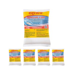kit 5 cloro linha especial gran tab 200 grs