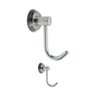kit 2 cabide tipo gancho p banheiro cromado aco inox villa reale
