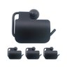 kit 4 porta papel higienico papeleira villa reale black matte