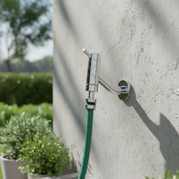 torneira para jardim tanque de parede nova loggica ambientada