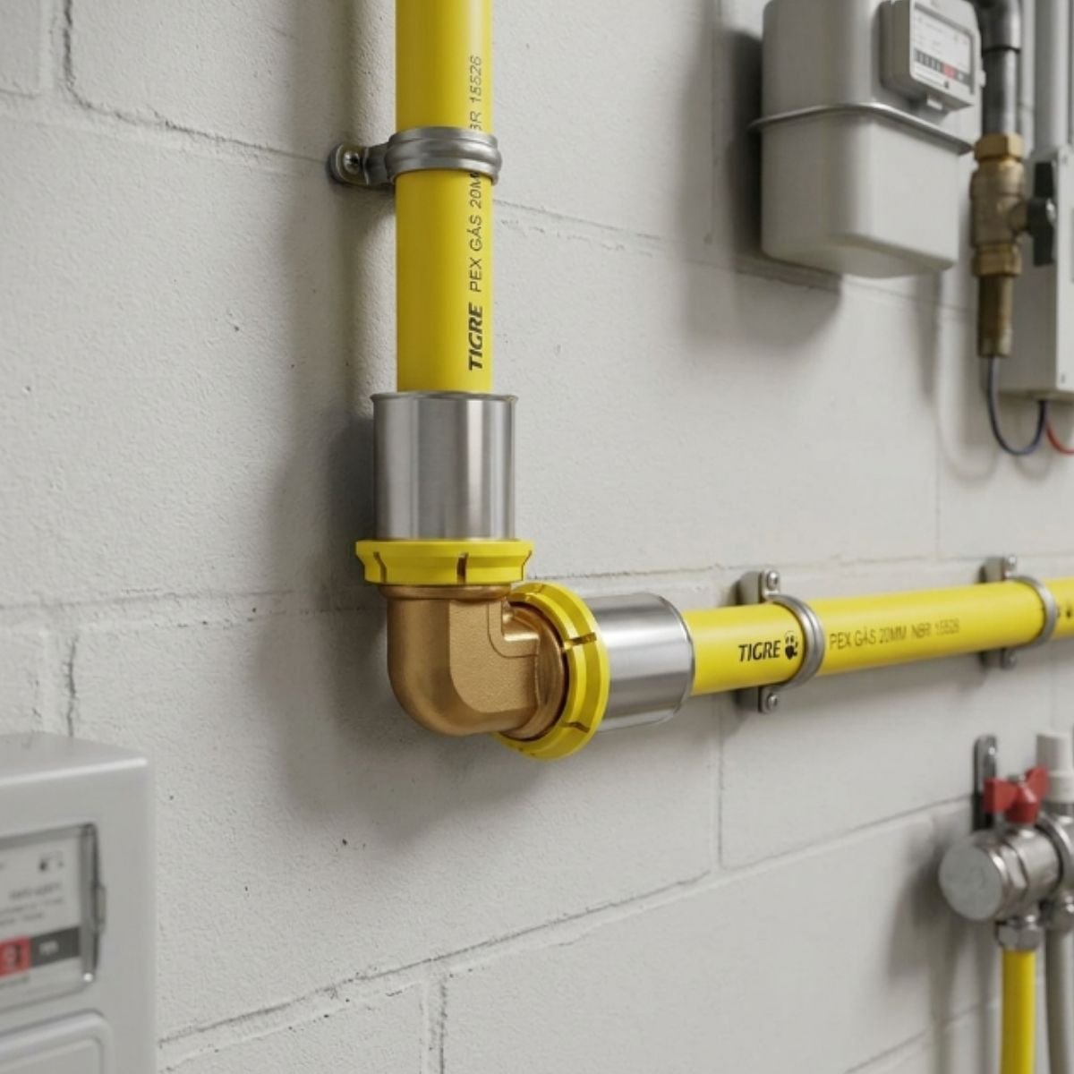 01 joelho 90 pex gas residencial 20x20mm tigre